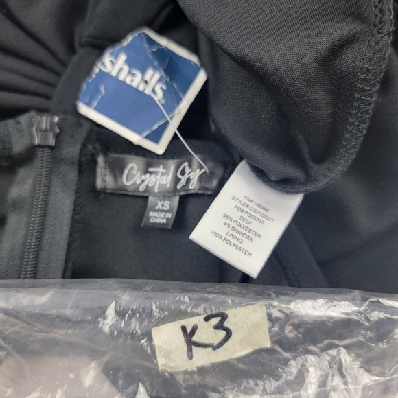 NWT black sweetheart large back bow wide leg jumpsuit size XS - Picture 4 of 4